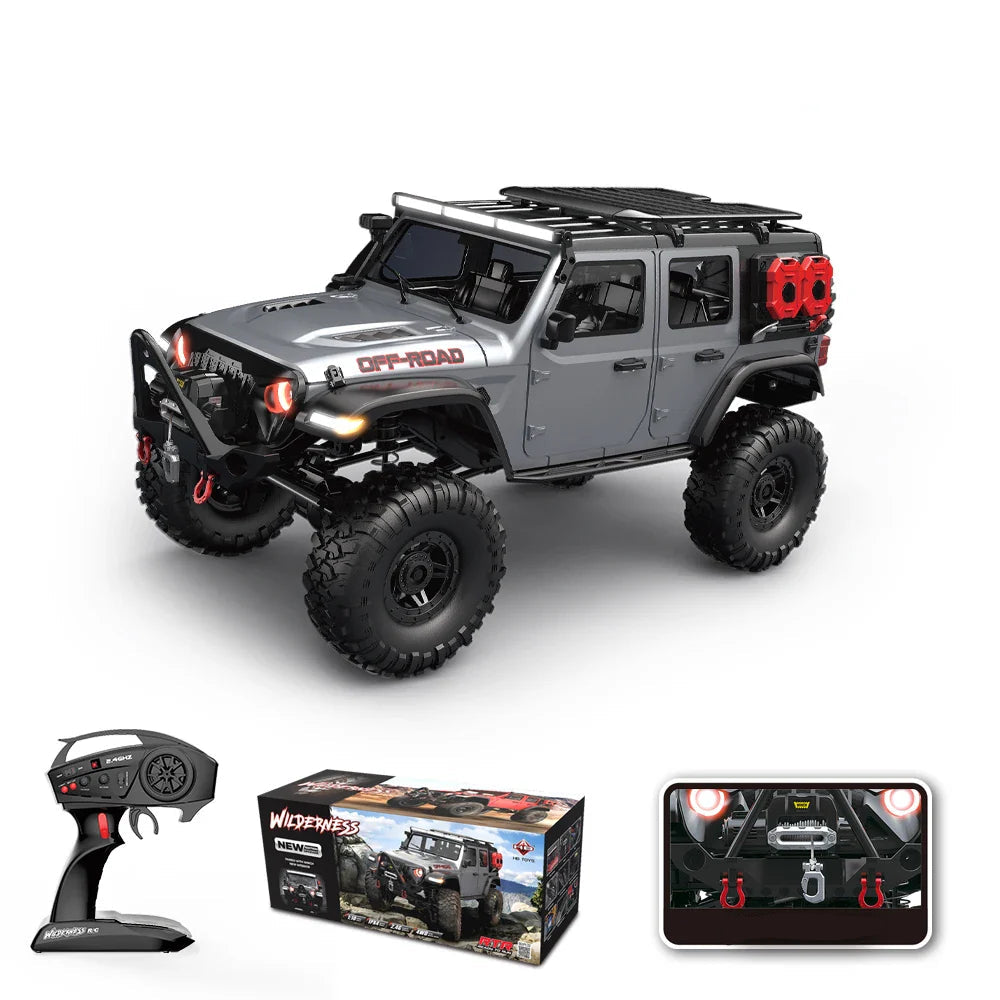 RC auto 4WD terénní rock crawler s LED a proporcionálním řízením – ideální jako dárek 0