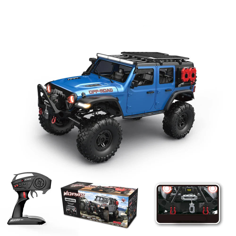 RC auto 4WD terénní rock crawler s LED a proporcionálním řízením – ideální jako dárek 2