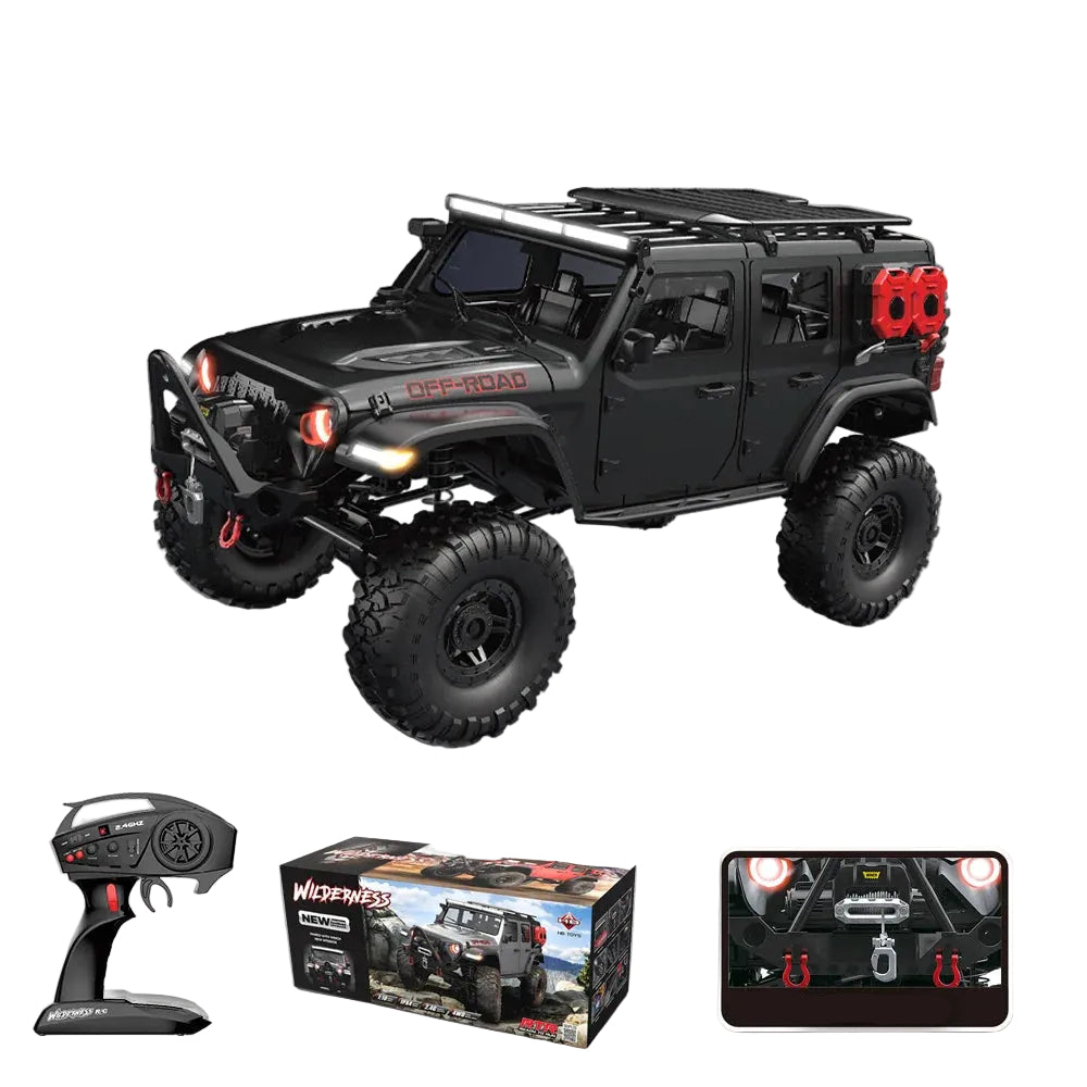 RC auto 4WD terénní rock crawler s LED a proporcionálním řízením – ideální jako dárek 6