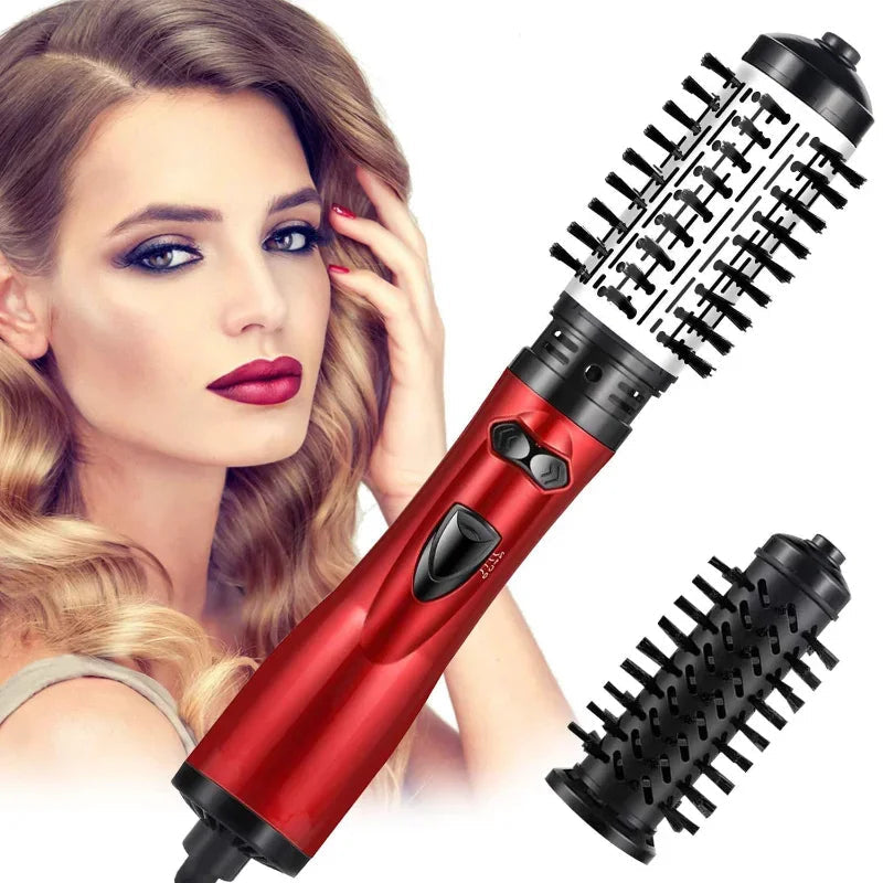 Rotační fén a styler 2 v 1 pro rychlé vysoušení a objem – ideální pro rovné i kudrnaté vlasy 2