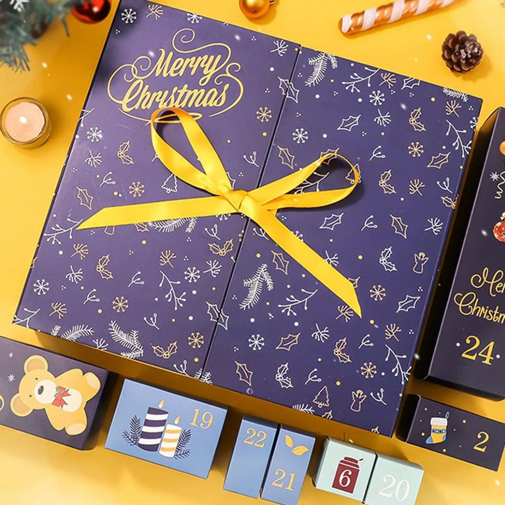 Ručně vyrobený adventní kalendář s 24 prázdnými krabičkami pro kreativní plnění – jedinečný a zábavný adventní kalendář pro děti 3