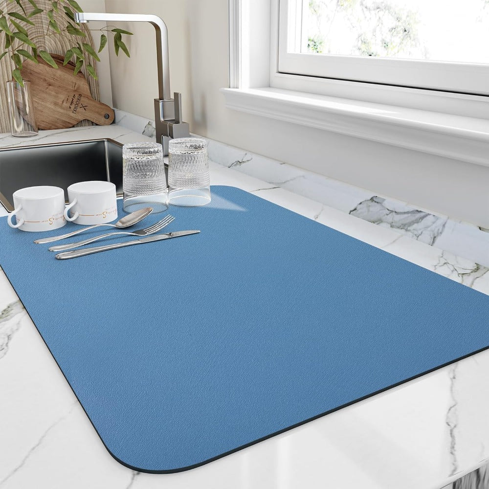 Rychleschnoucí podložka na nádobí z diatomitu s přírodním designem, rozměry 45cm 3