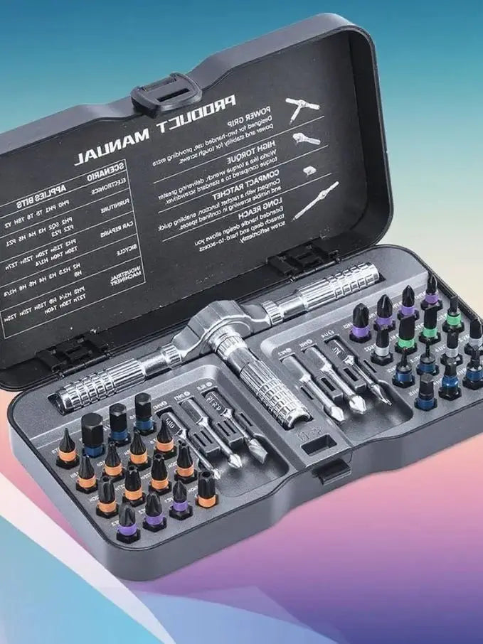Sada šroubovacích bitů 66 v 1 s ergonomickou rukojetí z chromvanadiové oceli, 7