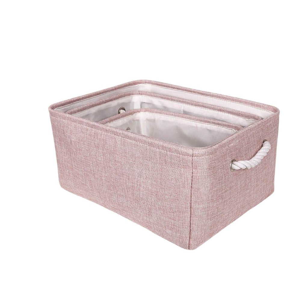Šedý úložný box na hračky z ekologického materiálu a kožené rukojeti – velká velikost, vysoká kvalita, univerzální použití 4