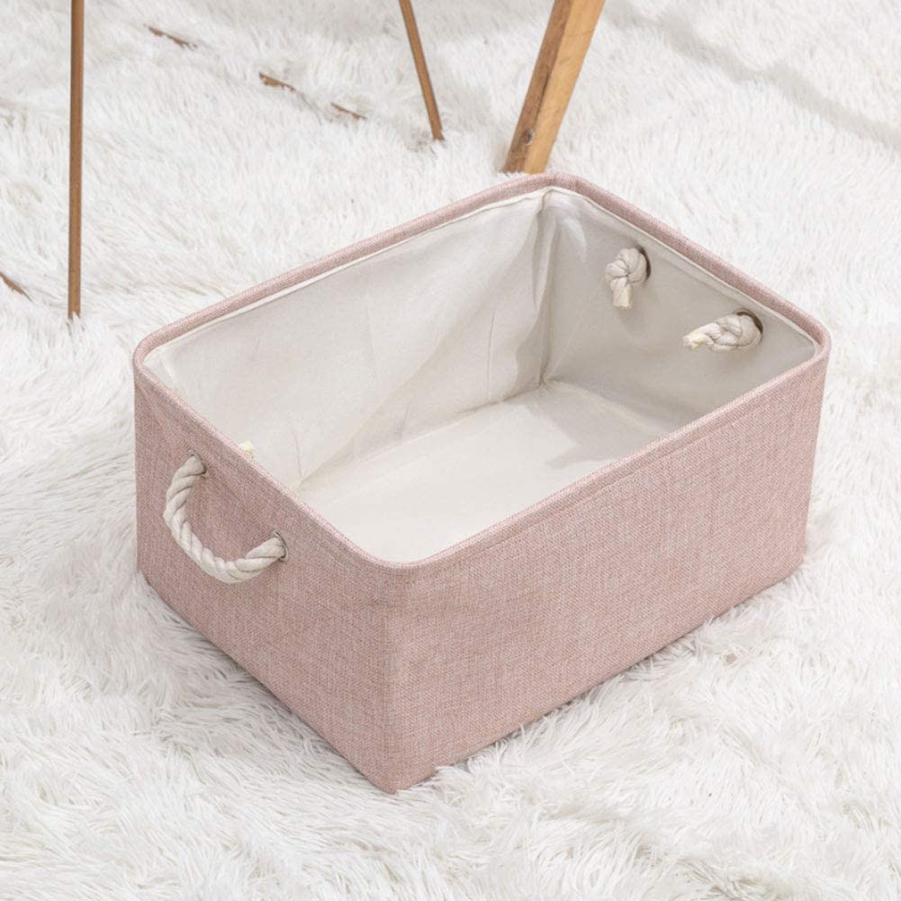 Šedý úložný box na hračky z ekologického materiálu a kožené rukojeti – velká velikost, vysoká kvalita, univerzální použití 5