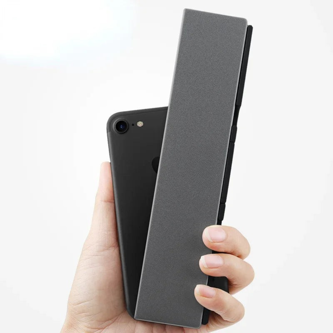 Skládací Bluetooth klávesnice s magnetickým stojánkem na telefon – přenosná a všestranná 5