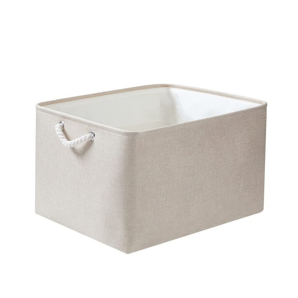 Slonovinové látkové úložné boxy – velké a funkční, různé velikosti S, M, L, XL, XXL 0