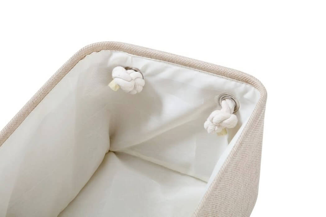 Slonovinové látkové úložné boxy – velké a funkční, různé velikosti S, M, L, XL, XXL 4