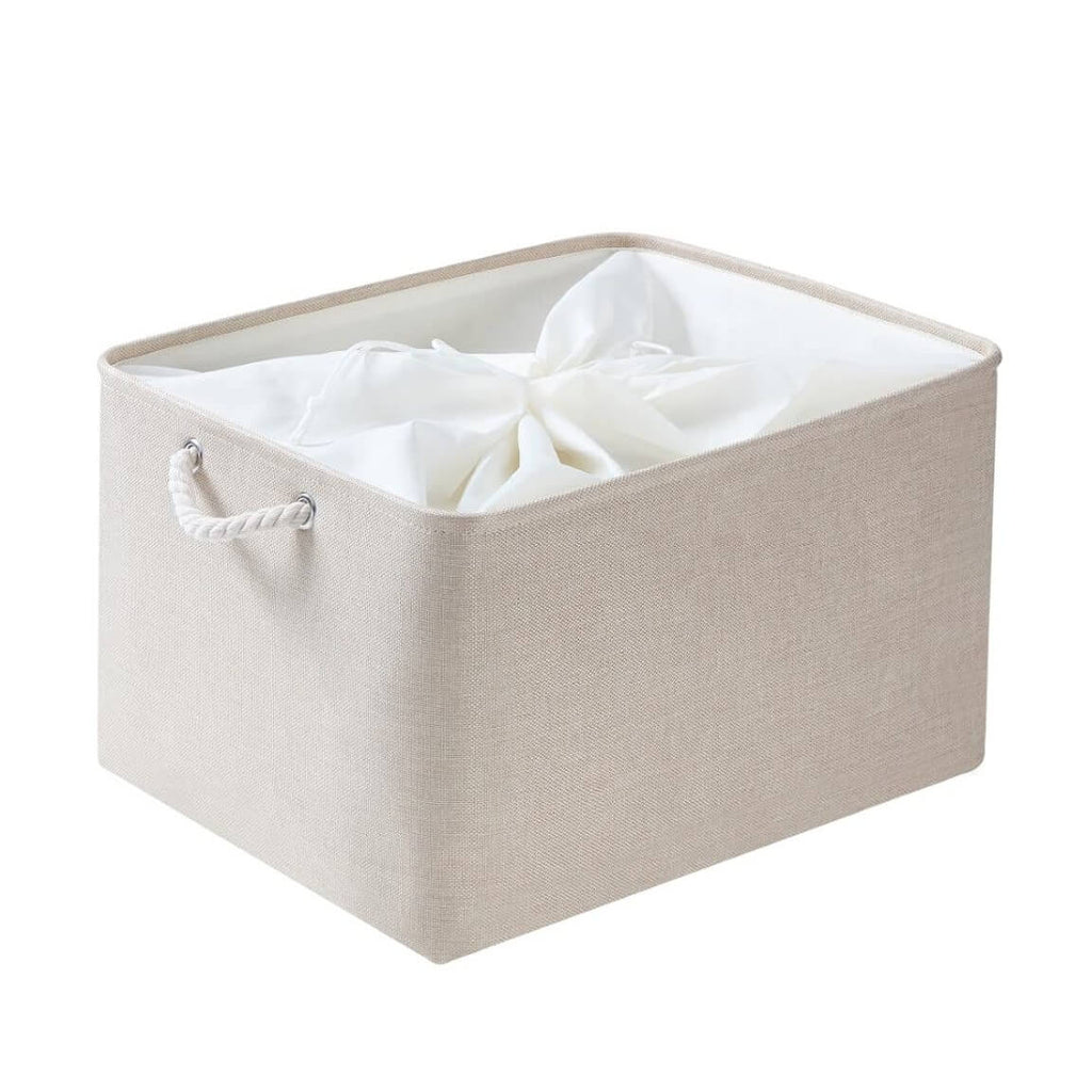 Slonovinové látkové úložné boxy – velké a funkční, různé velikosti S, M, L, XL, XXL 6