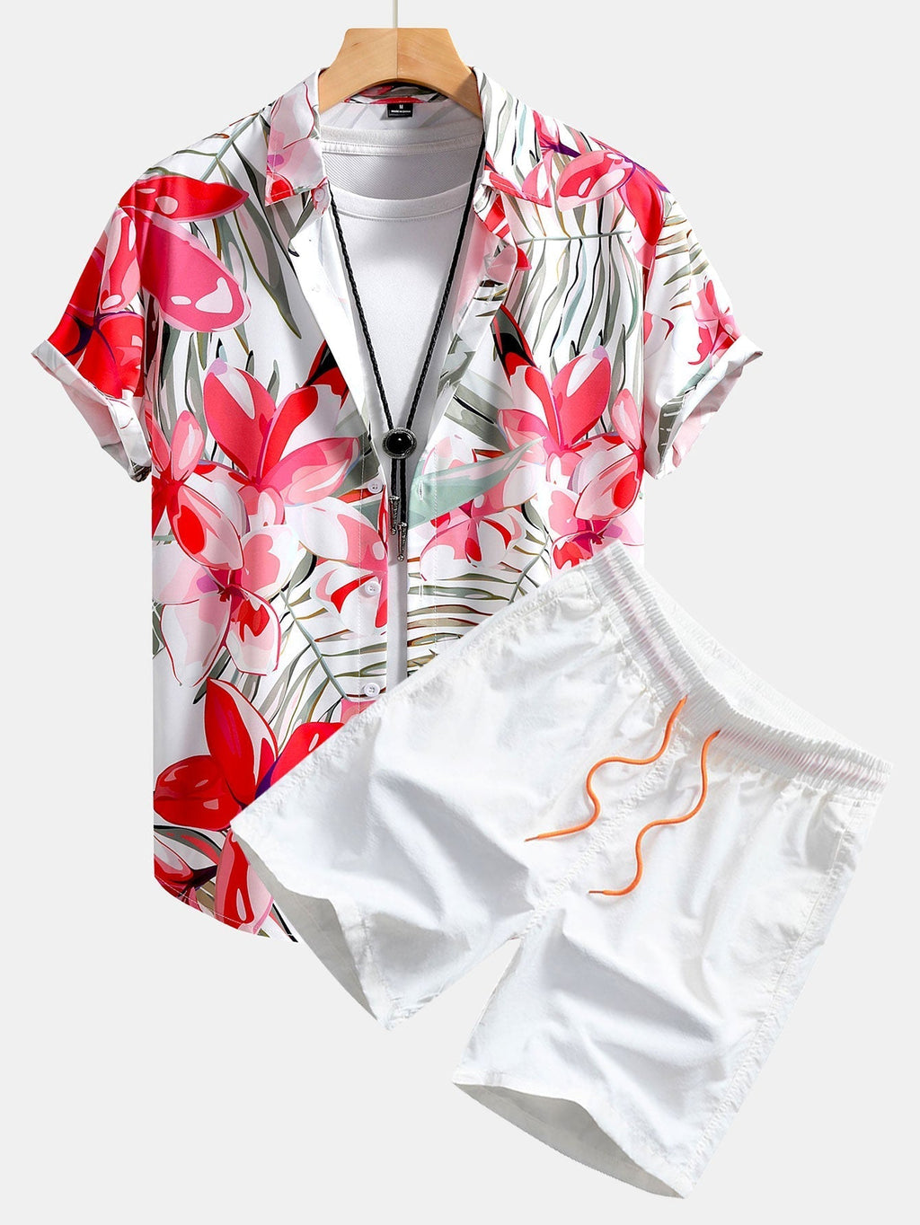 Souprava košile a plavek s květinovým potiskem – pohodlný střih Regular Fit – 100% polyester a nylon 1