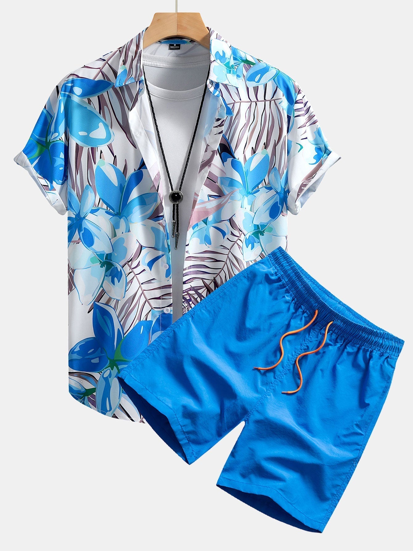 Souprava košile a plavek s květinovým potiskem – pohodlný střih Regular Fit – 100% polyester a nylon 2