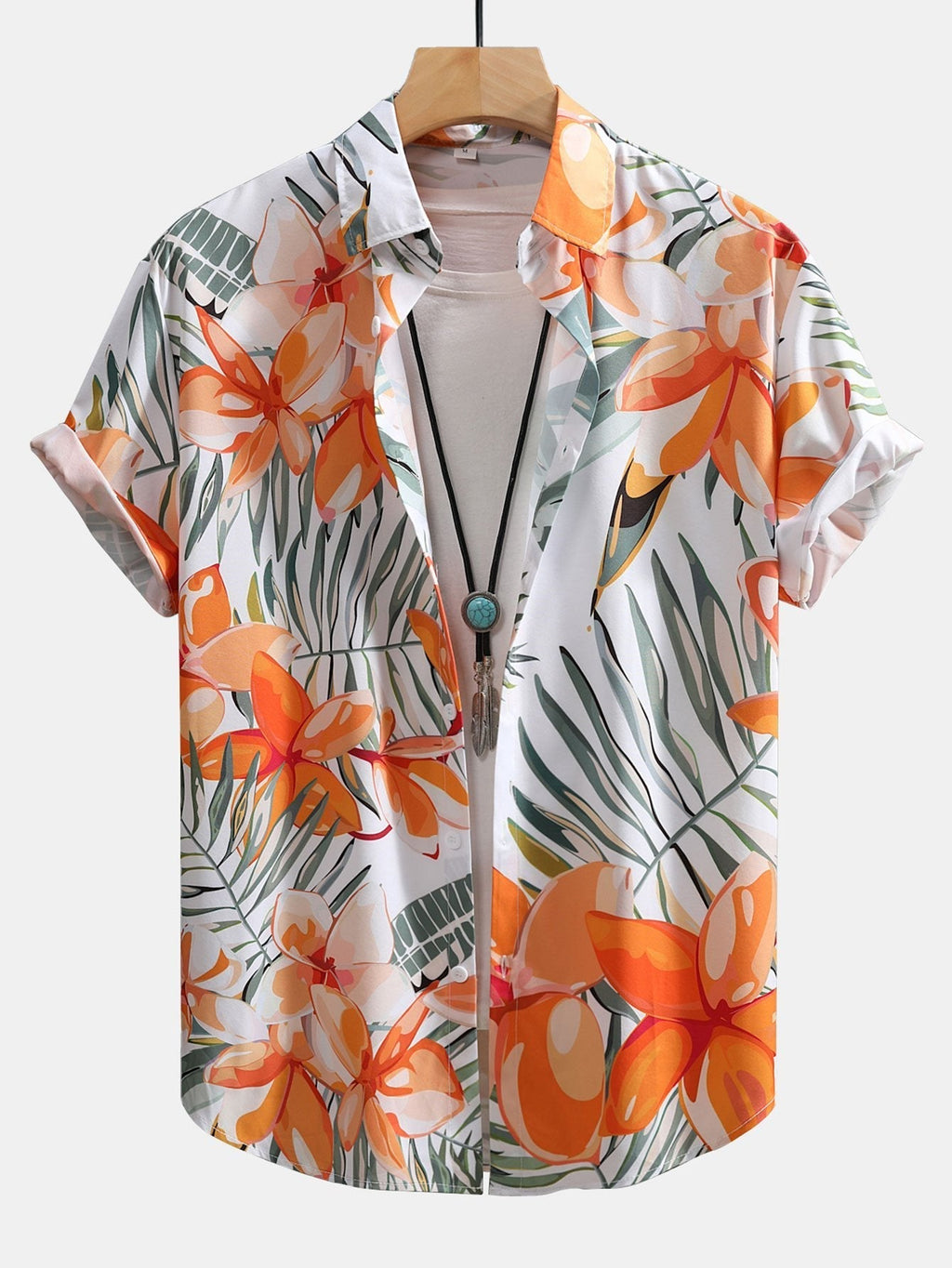 Souprava košile a plavek s květinovým potiskem – pohodlný střih Regular Fit – 100% polyester a nylon 6