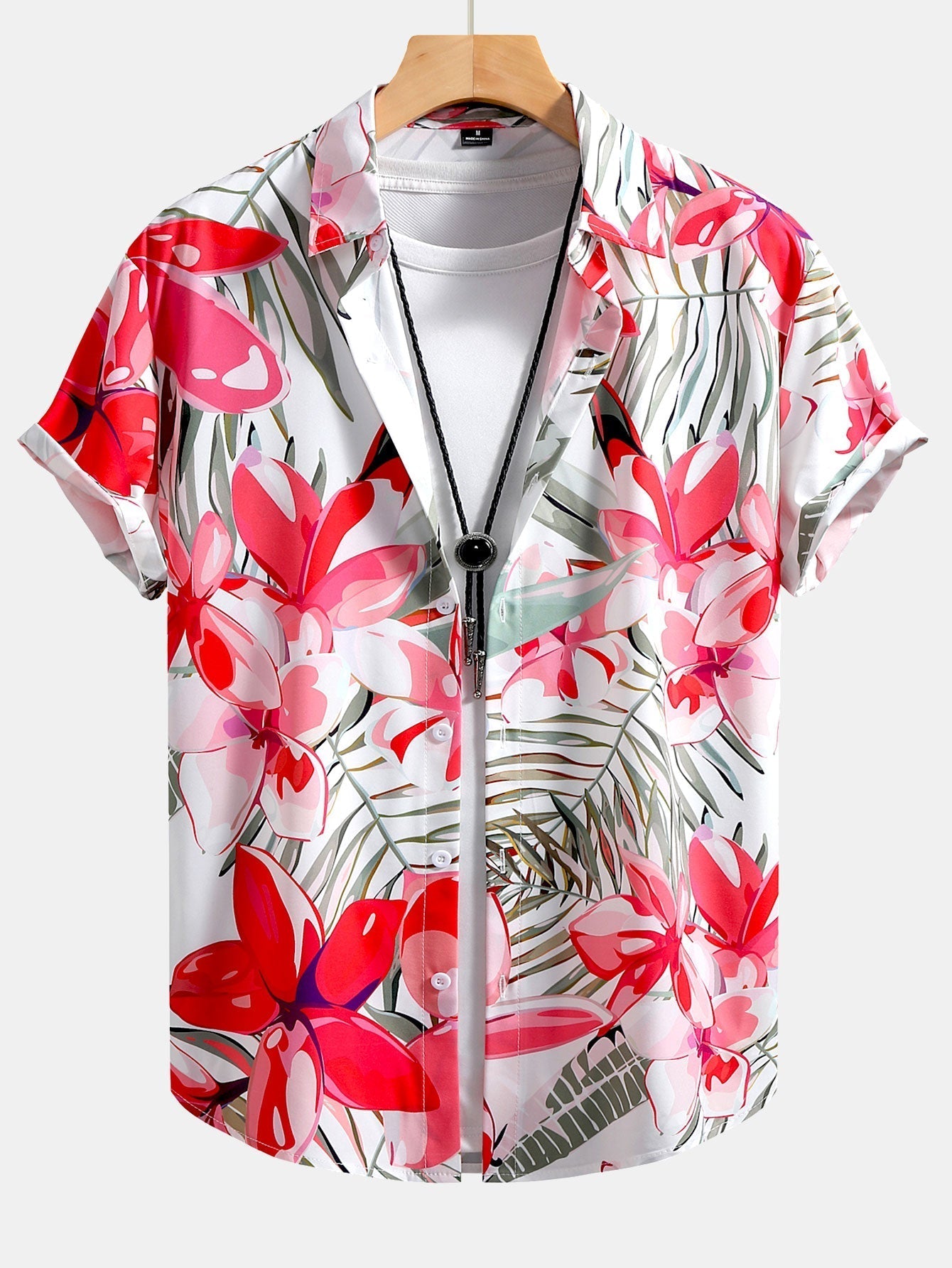 Souprava košile a plavek s květinovým potiskem – pohodlný střih Regular Fit – 100% polyester a nylon 8