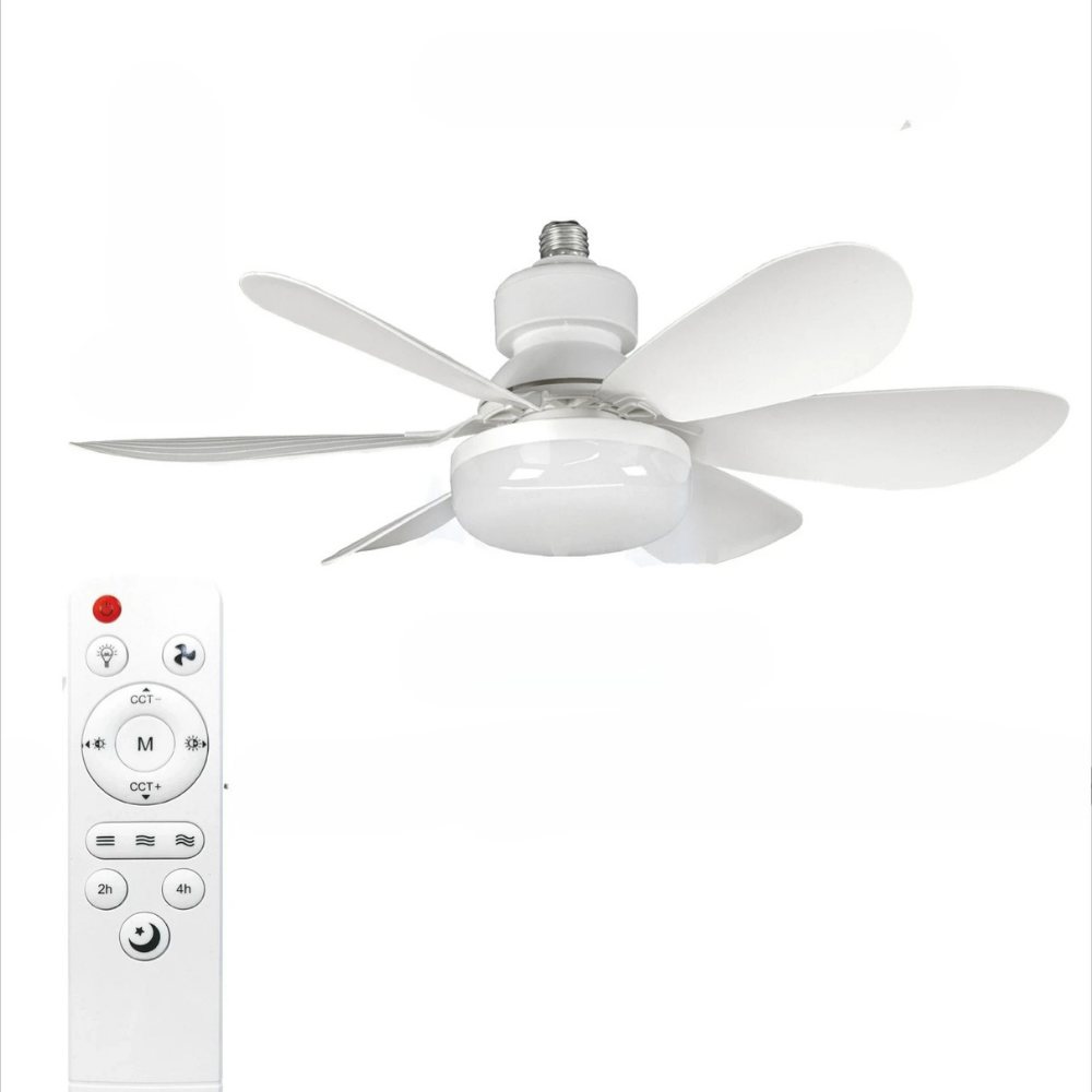 Stmívatelný LED stropní ventilátor s dálkovým ovládáním – energeticky úsporné osvětlení a chlazení 1