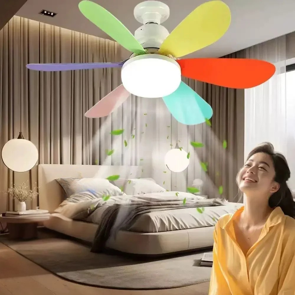 Stmívatelný LED stropní ventilátor s dálkovým ovládáním – energeticky úsporné osvětlení a chlazení 3