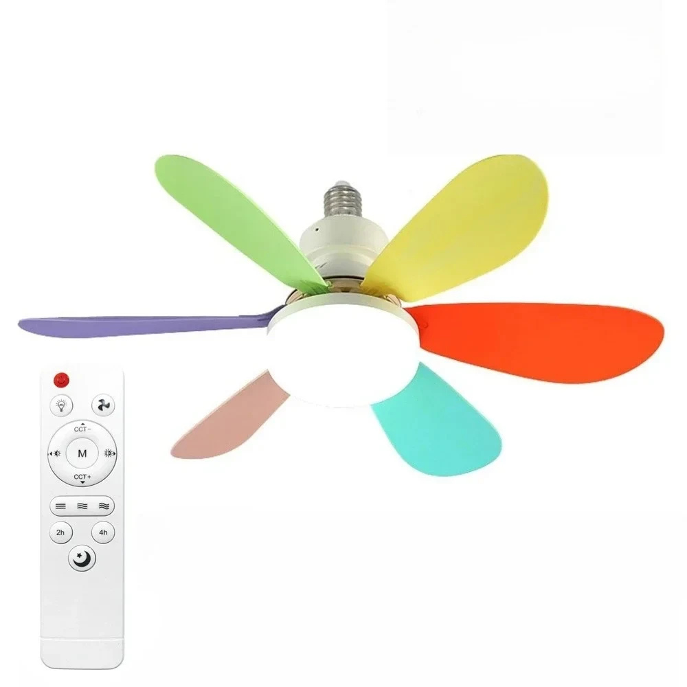 Stmívatelný LED stropní ventilátor s dálkovým ovládáním – energeticky úsporné osvětlení a chlazení 4