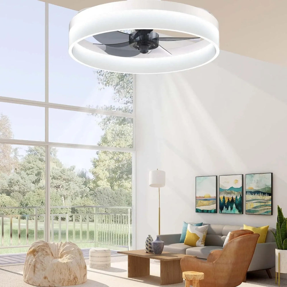 Stmívatelný LED stropní ventilátor s dálkovým ovládáním – moderní design pro efektivní chlazení 3