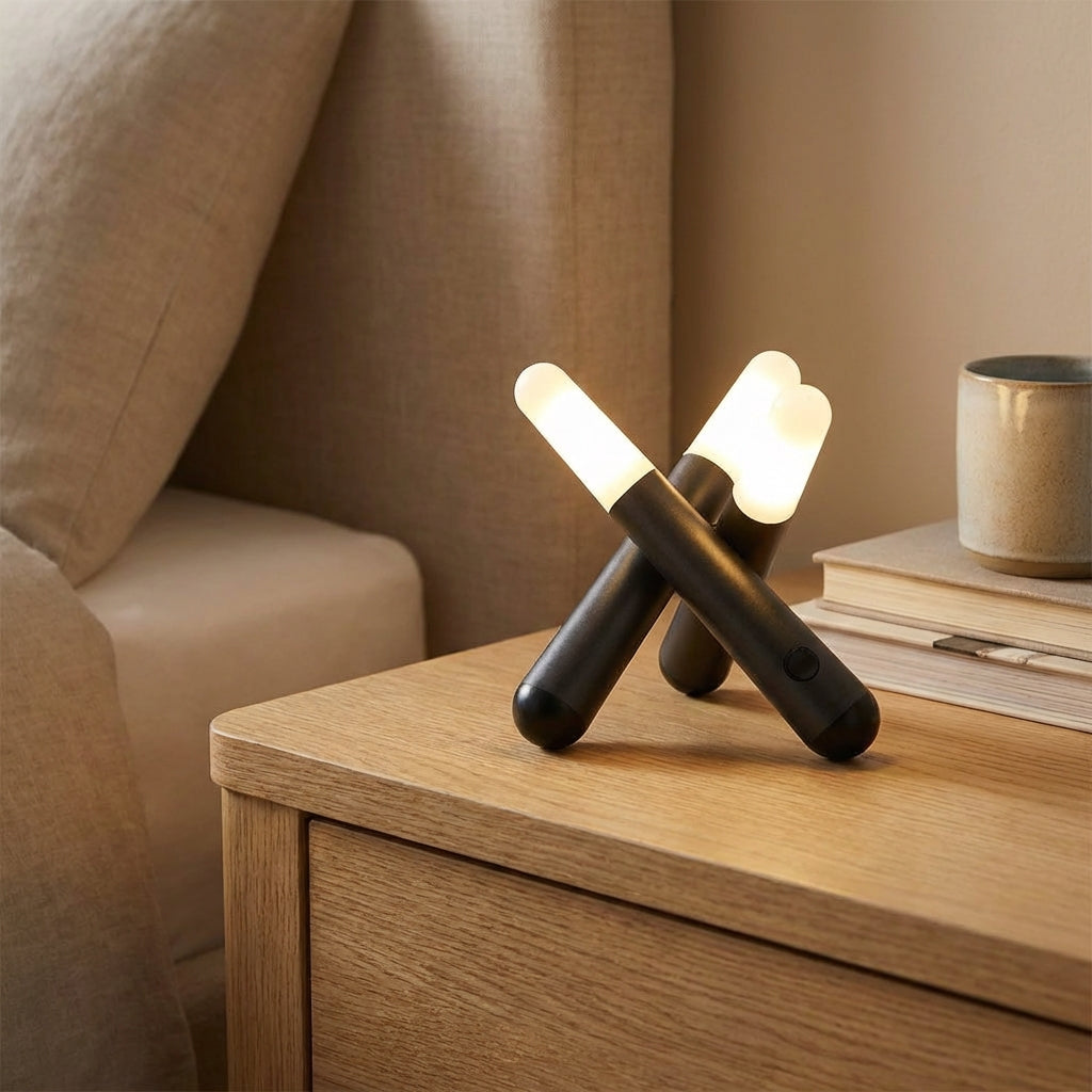 Stolní Lampa s Nastavitelným Jasem a Dotykovým Ovládáním – Moderní Design se Třemi Hlavami 0