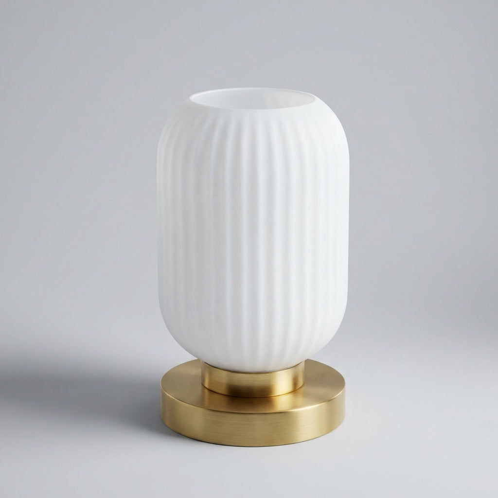 Stolní Lampa z Barevného Skla s LED Osvětlením pro Noční Stolek – Moderní Design 13 cm x 25 cm 4