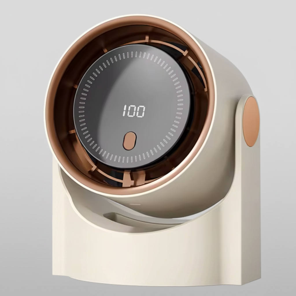 Stolní ventilátor s tichým chodem a USB napájením, bezbladesový design ideální do kanceláře a domác 1