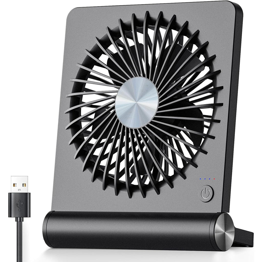 Stolní ventilátor s USB napájením a klipsovým designem, tichý a kompaktní větrák ideální 0