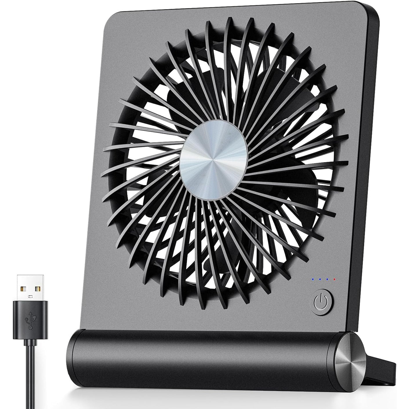 Stolní ventilátor s USB napájením a klipsovým designem, tichý a kompaktní větrák ideální 0
