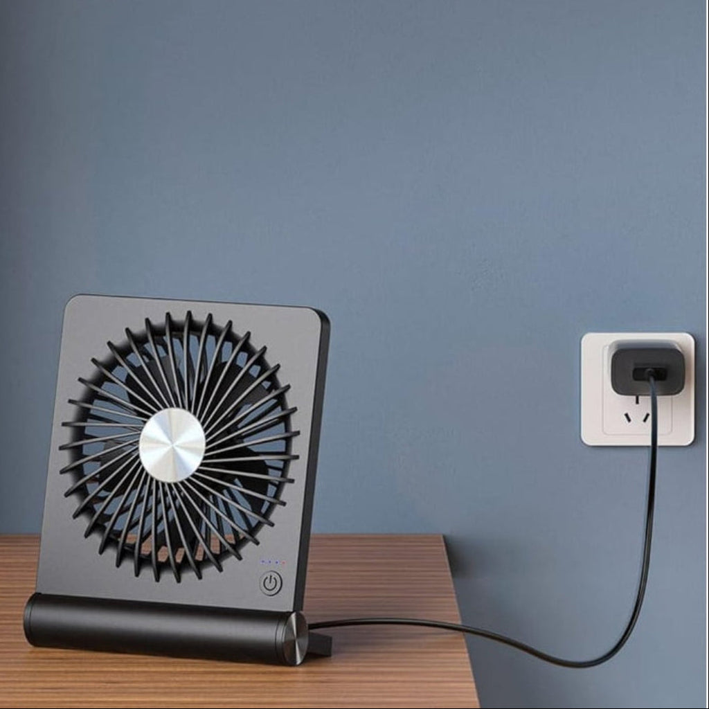 Stolní ventilátor s USB napájením a klipsovým designem, tichý a kompaktní větrák ideální 2