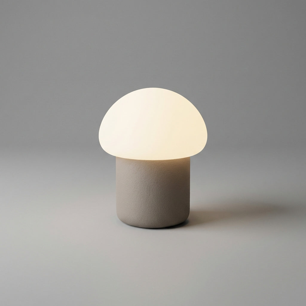 Stolní lampa Houbová s měkkým LED světlem – moderní minimalistický design pro použití u postele a nočního stolku 10