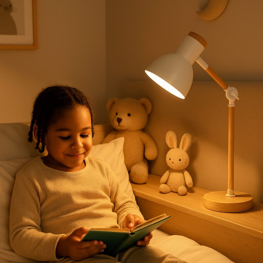 Stolní lampa v severském stylu s dřevěnou povrchovou úpravou – nastavitelná výška stolní a noční lampy pro minimalistický obývací pokoj a ložnici 5