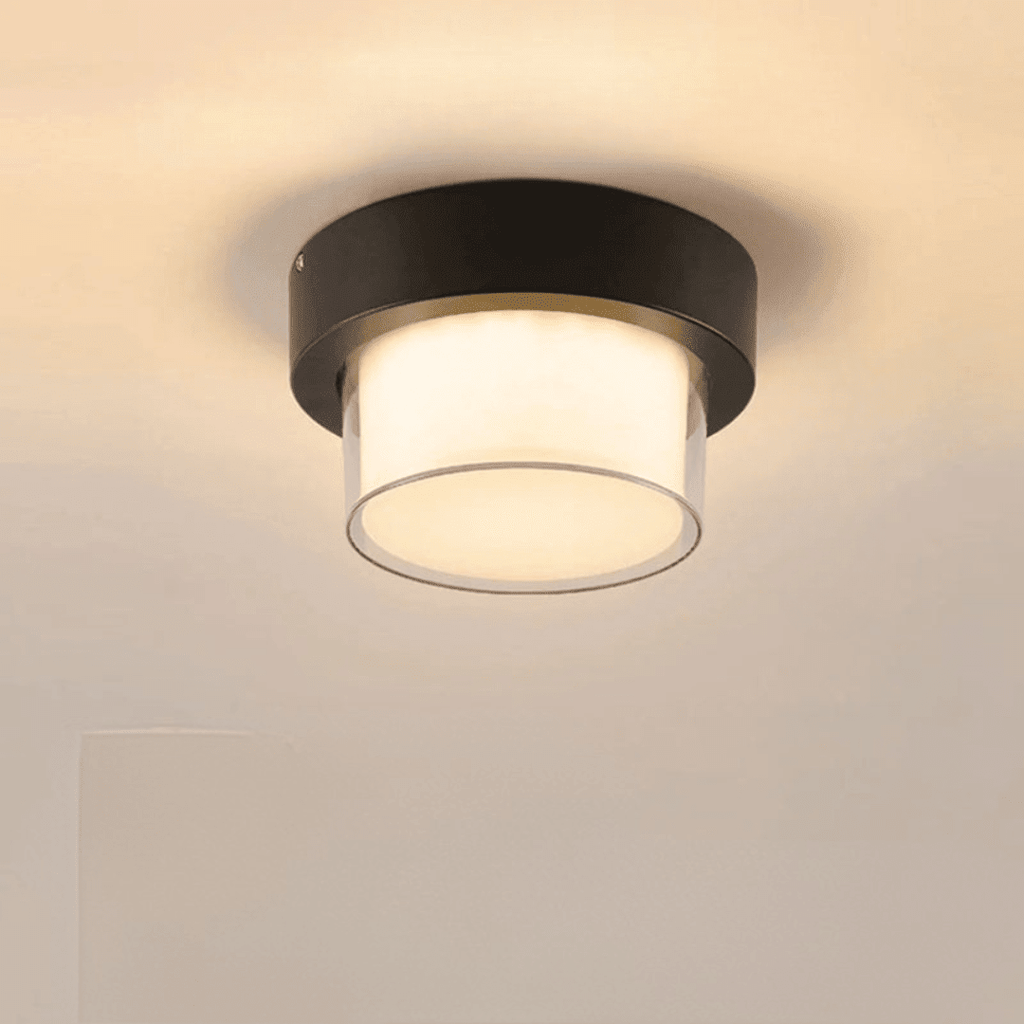 Stropní LED svítidlo s prstencovým designem, přisazené montáž, moderní bílé kovové tě 0