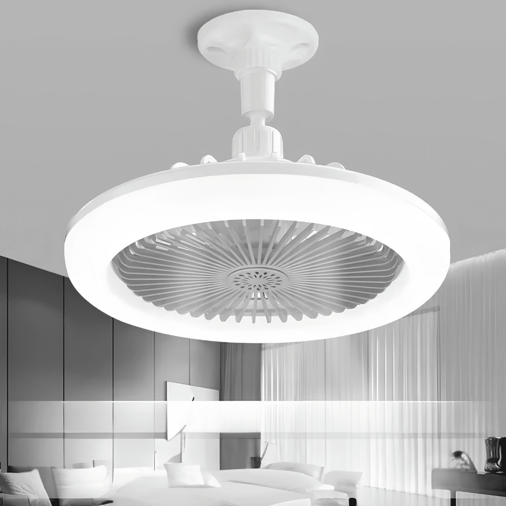 Stropní ventilátor s LED světlem a dálkovým ovládáním – moderní bílý design pro ložnice a obývací pokoje 0