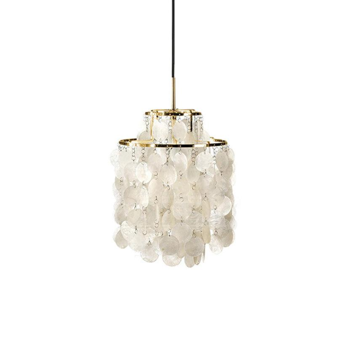 Stylová vintage lampa s mušlemi a přímořskou atmosférou 0