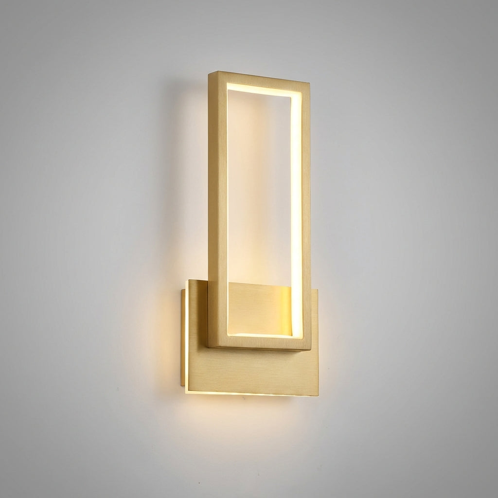 Teplé LED nástěnné svítidlo se zlatou povrchovou úpravou – moderní minimalistické nástěnné svítidlo do ložnice a obývacího pokoje 2