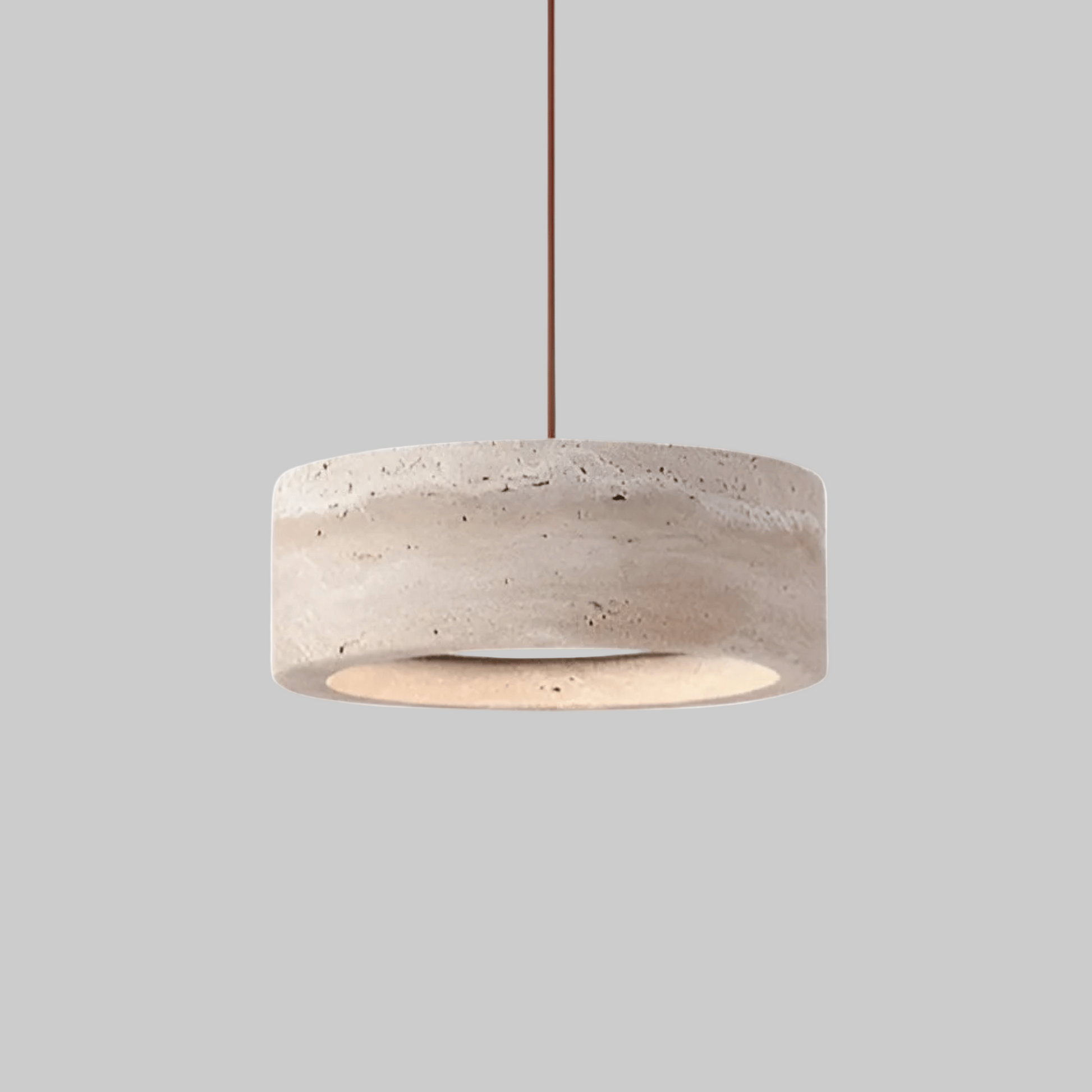 Travertinové závěsné světlo se stmívatelnou LED diodou – design z přírodního kamene 0