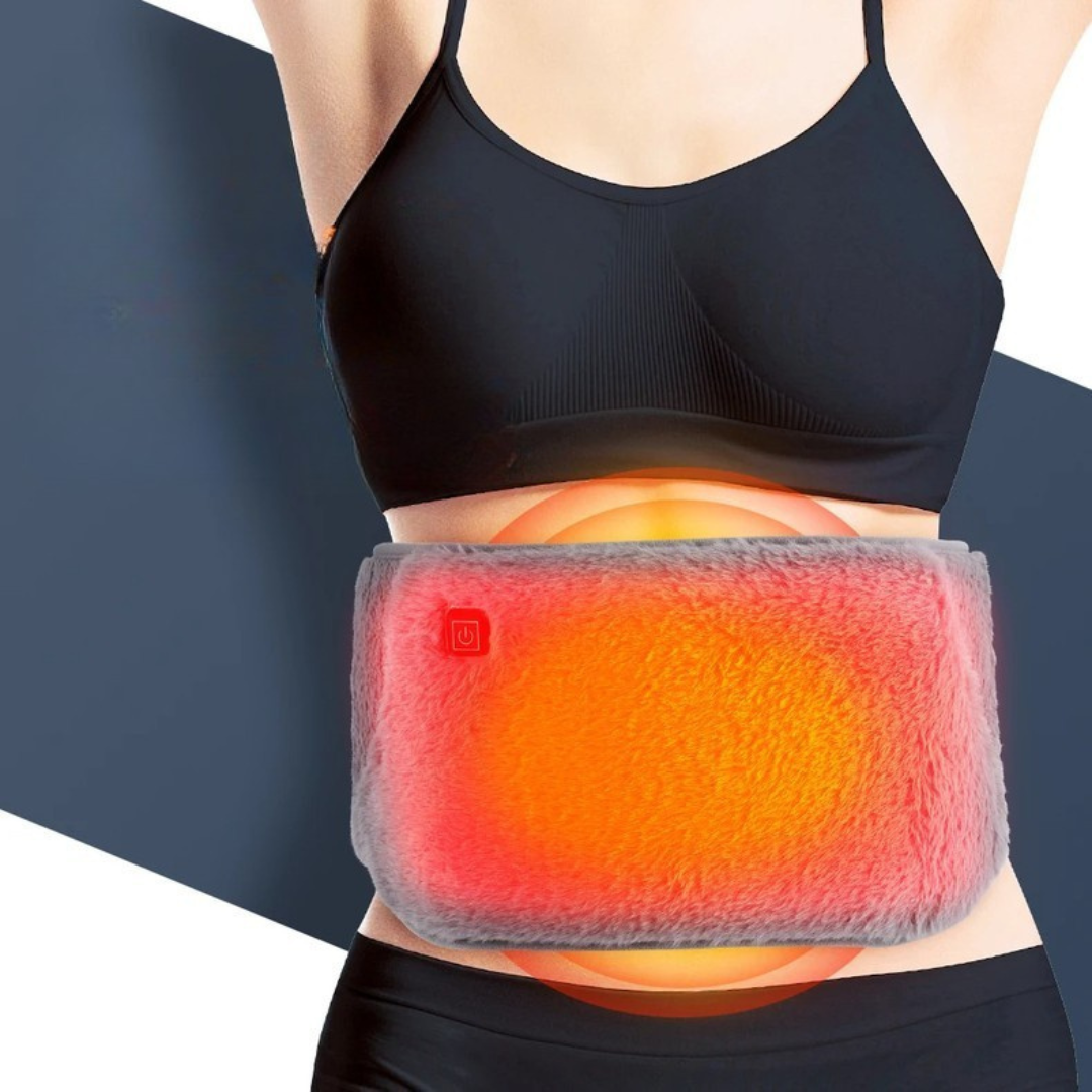 USB vyhřívací pás s regulací teploty - měkký samet pro ohřev pasu a rukou, 45-65 °C, přenosný, 105 x 20 cm 1