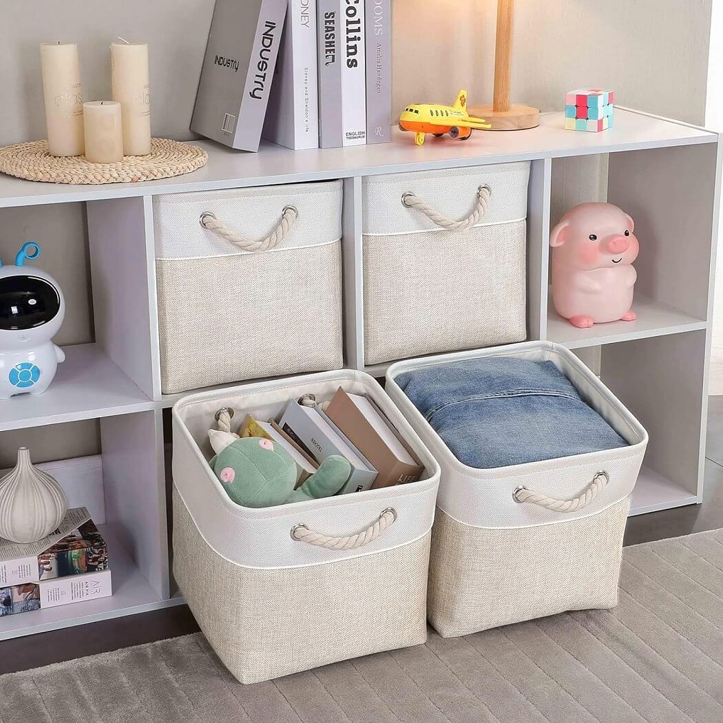 Úložné boxy 33x38x33 cm – Elegantní a lehké s pevnou konstrukcí, 41,6 l 2