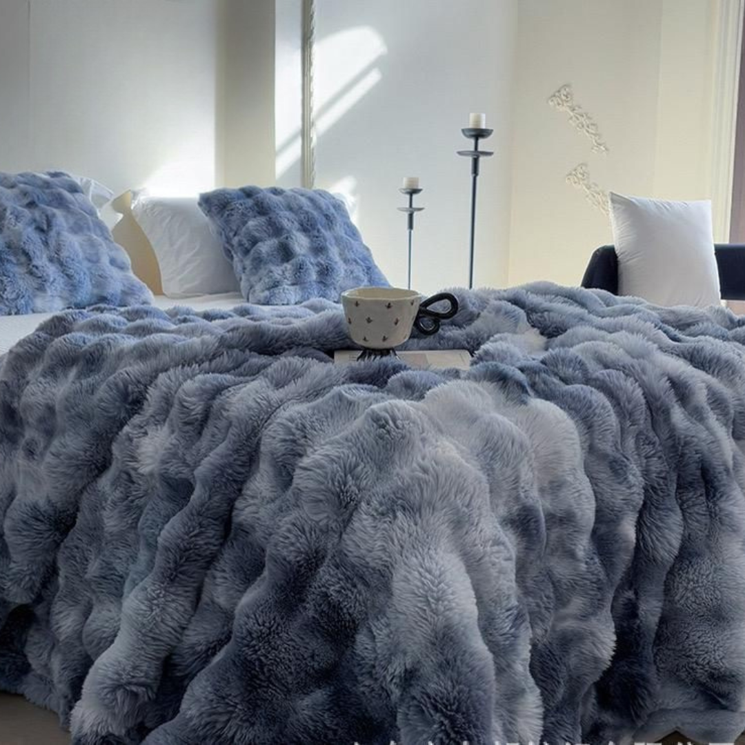 Ultra měkká termodeka Batic-Dye 180 x 200 cm – ideální na pohovku a postel, měkký materiál Minky, lze prát v pračce 0