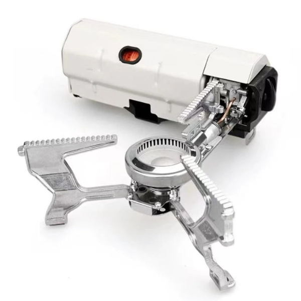 Ultralehký, přenosný kempingový plynový vařič s výkonem 12 000 BTU – kompaktní venkovní vařič se snadným zapalováním a odolnou konstrukcí proti povětrnostním vlivům 0