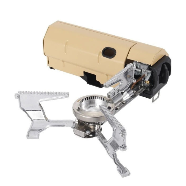 Ultralehký, přenosný kempingový plynový vařič s výkonem 12 000 BTU – kompaktní venkovní vařič se snadným zapalováním a odolnou konstrukcí proti povětrnostním vlivům 7