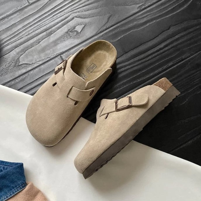 Unisex kožené sandály v hnědé barvě z pravé kůže, navržené s pohodlným ergonomickým 4