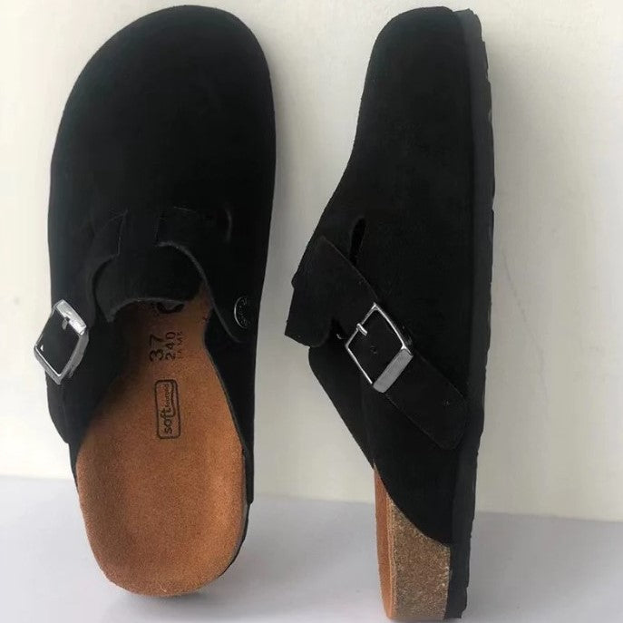 Unisex kožené sandály v hnědé barvě z pravé kůže, navržené s pohodlným ergonomickým 7