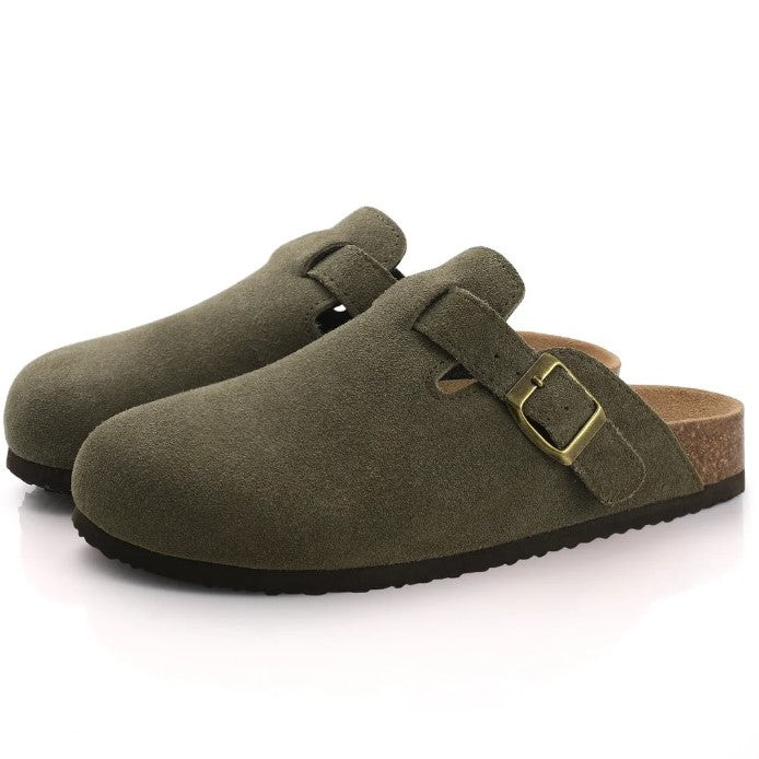 Unisex kožené sandály v hnědé barvě z pravé kůže, navržené s pohodlným ergonomickým 8