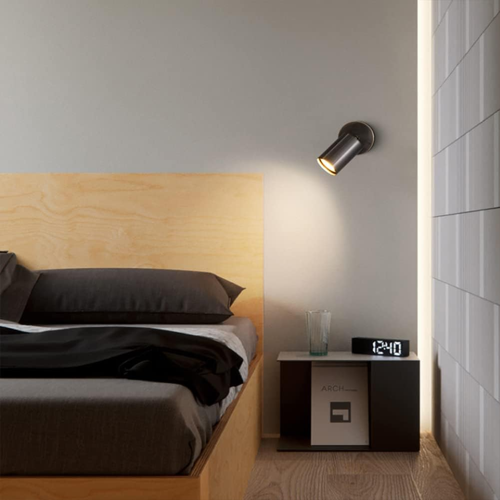 Válcová LED nástěnná lampa s teplým světlem – minimalistické nástěnné svítidlo pro moderní interiéry 4