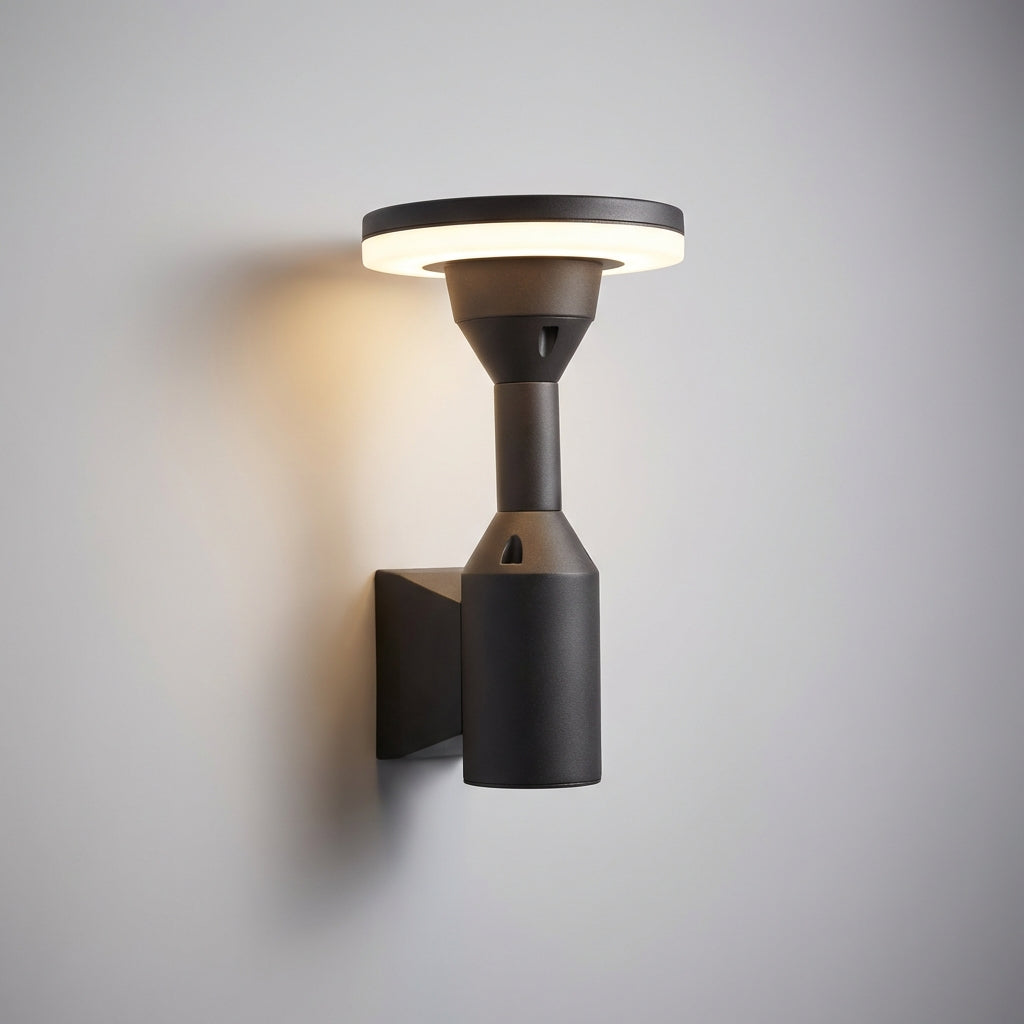 Venkovní LED nástěnná lampa s hliníkovým pouzdrem – moderní design, odolná vůči povětrnostním vlivům, černá 0