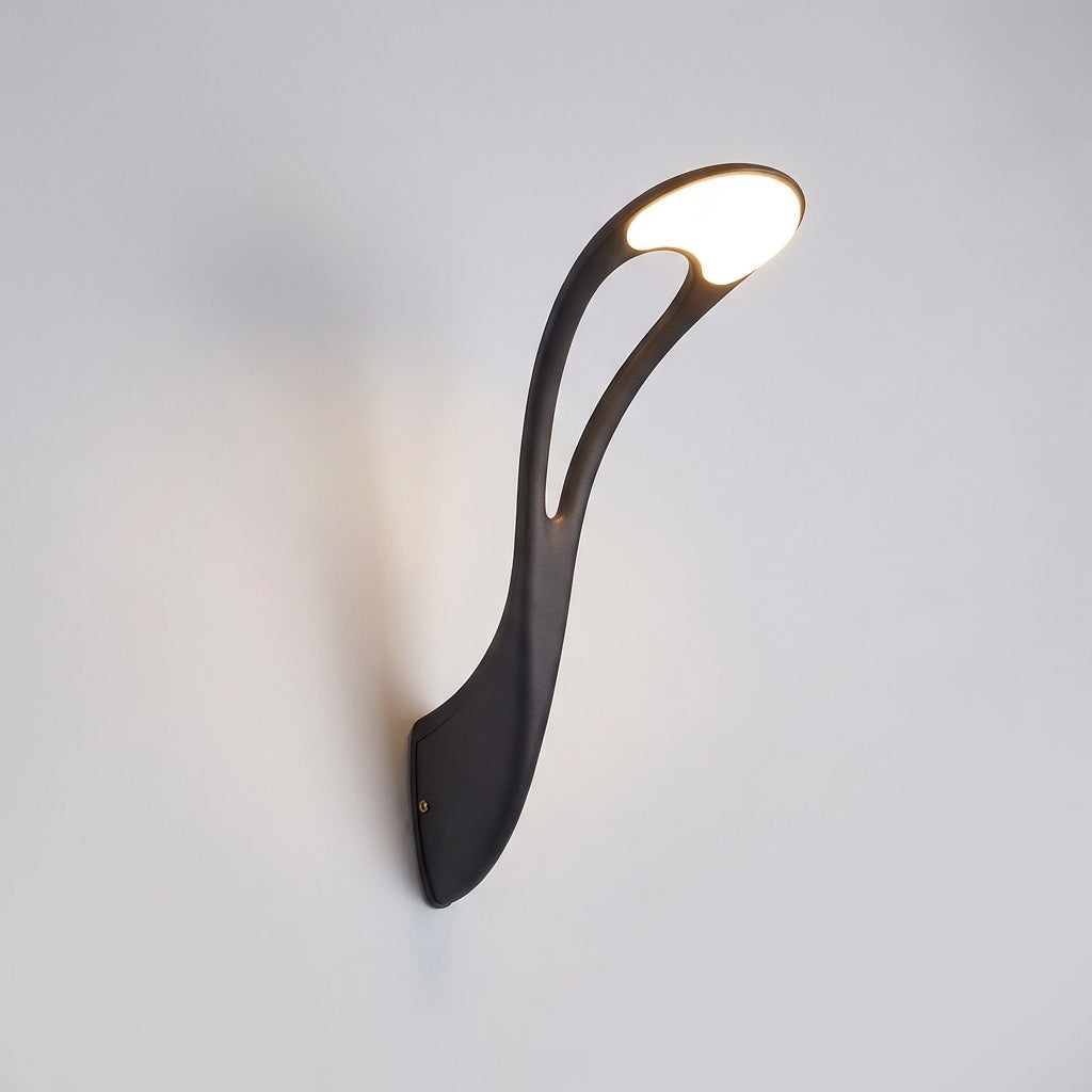 Venkovní LED nástěnná lampa s hliníkovým pouzdrem – moderní design, odolná vůči povětrnostním vlivům, černá 2
