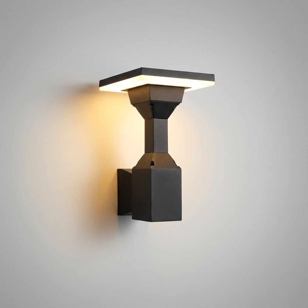 Venkovní LED nástěnná lampa s hliníkovým pouzdrem – moderní design, odolná vůči povětrnostním vlivům, černá 4
