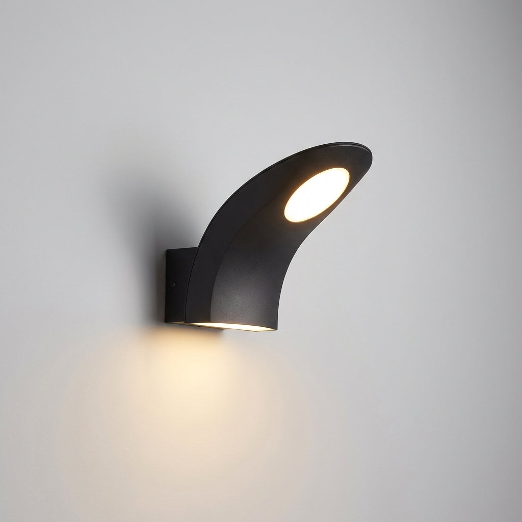 Venkovní LED nástěnná lampa s hliníkovým pouzdrem – moderní design, odolná vůči povětrnostním vlivům, černá 5