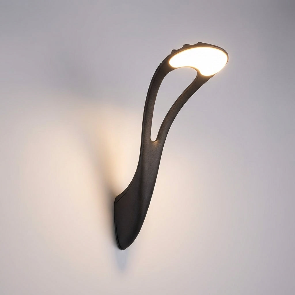 Venkovní LED nástěnná lampa s hliníkovým pouzdrem – moderní design, odolná vůči povětrnostním vlivům, černá 6