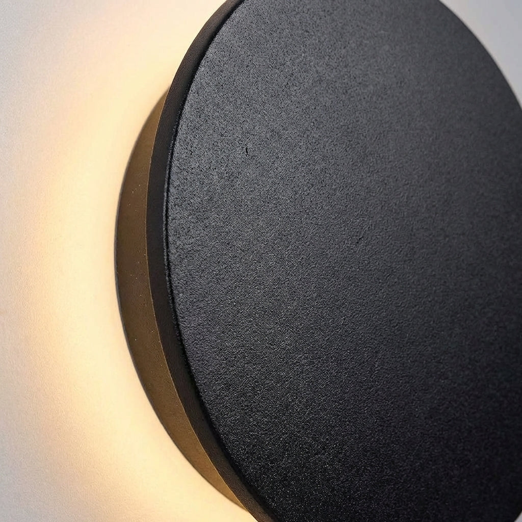 Venkovní Nástěnná Lampa s Halo Světlem IP65 + Nerezová Ocel + Moderní Design + Průměr 13 cm 2