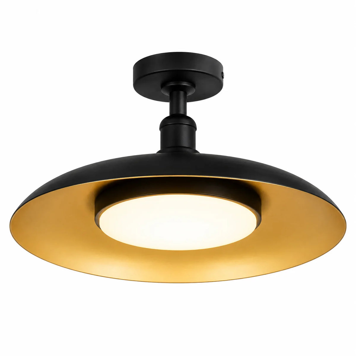 Venkovní stropní svítidlo s polozapuštěnou montáží z karbonizované oceli, moderní design 4